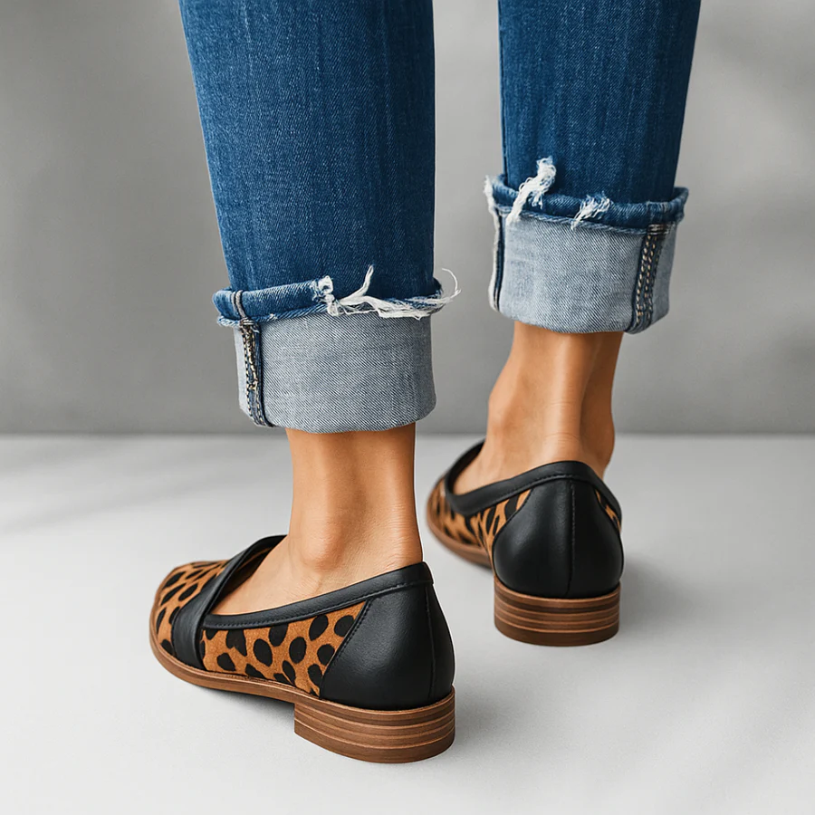 Mocassins classiques pour femmes, élégants et plats à enfiler