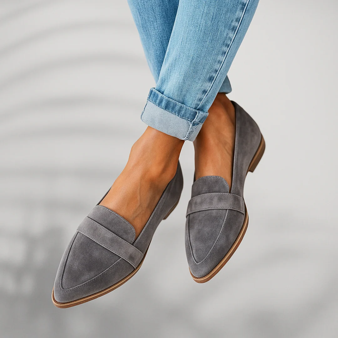 Mocassins classiques pour femmes, élégants et plats à enfiler