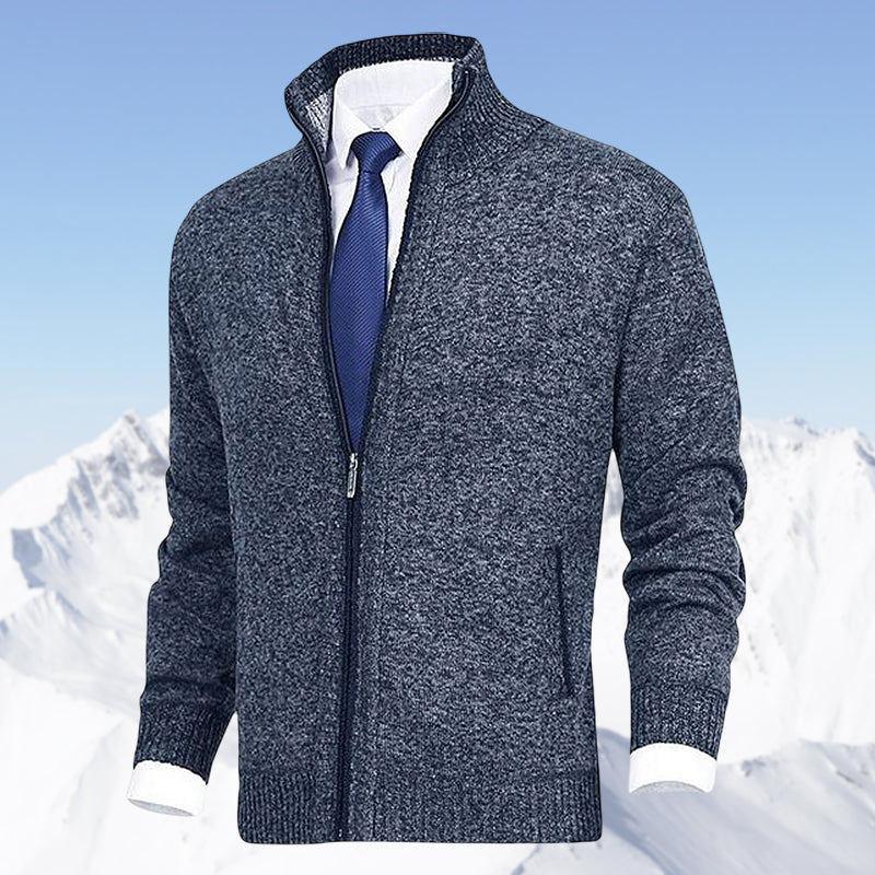 Gilet homme élégant zippé avec col montant et poches pour toutes les saisons