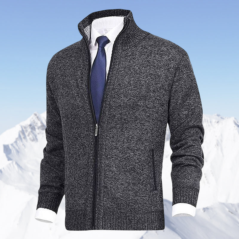 Gilet homme élégant zippé avec col montant et poches pour toutes les saisons