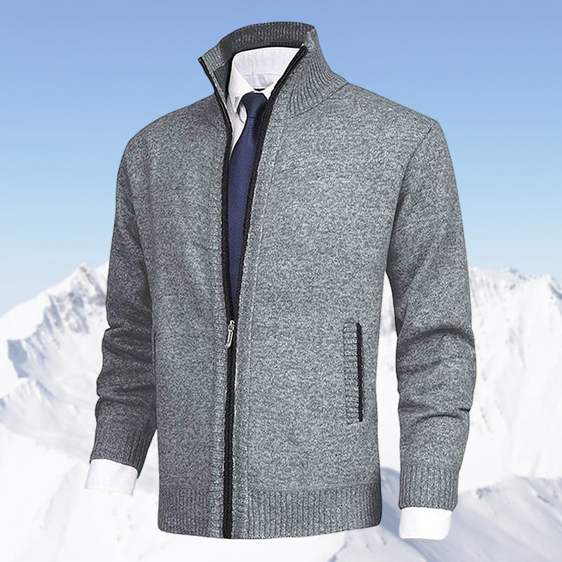 Gilet homme élégant zippé avec col montant et poches pour toutes les saisons