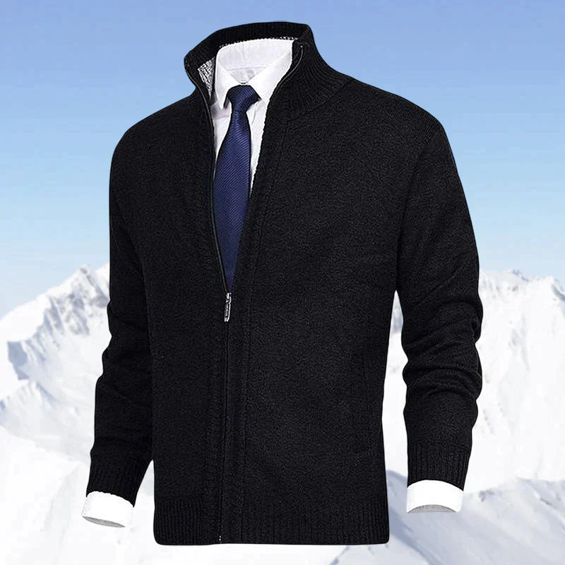 Gilet homme élégant zippé avec col montant et poches pour toutes les saisons