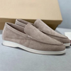 Luxe Suede Men's Loafers with Leather Insole and Non-Slip Sole
