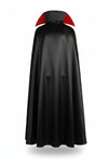 Men's Vampire Halloween Cape with Stand Collar and Dracula Costume Design