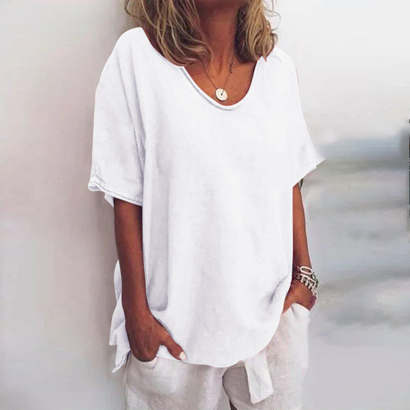 Women's Casual Short Sleeve Oversized Top
