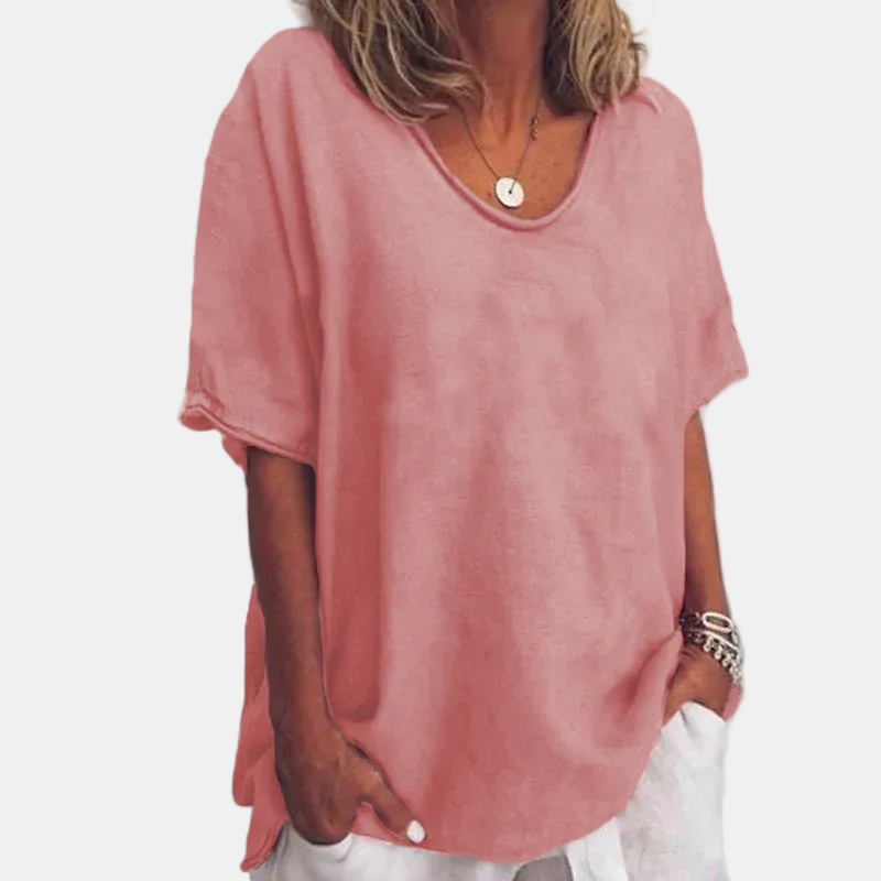 Women's Casual Short Sleeve Oversized Top