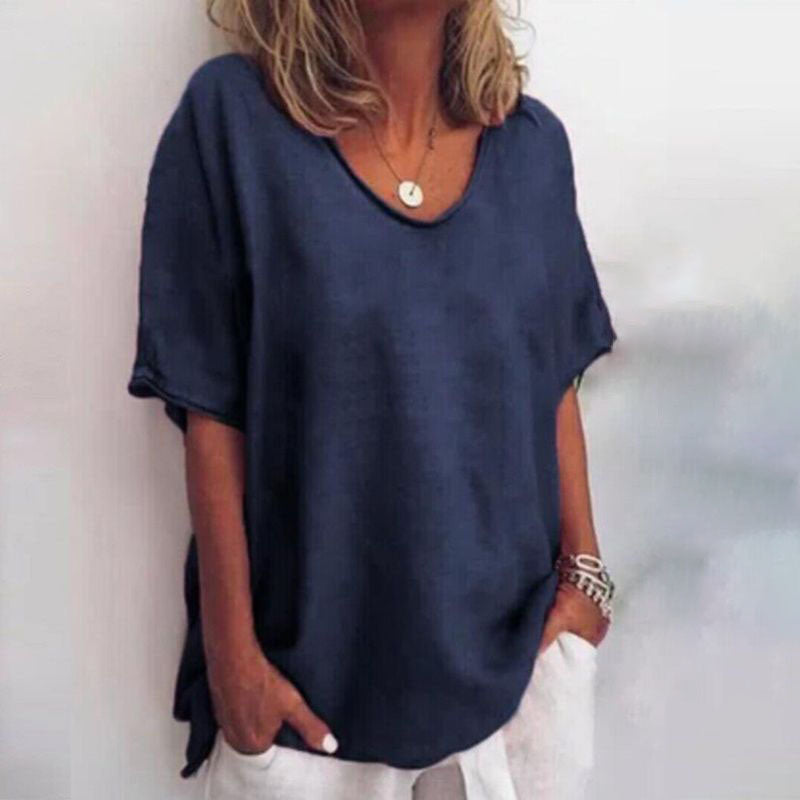 Women's Casual Short Sleeve Oversized Top