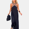 Women's Crossed Neck Maxi Dress Elegant Flowing Fit
