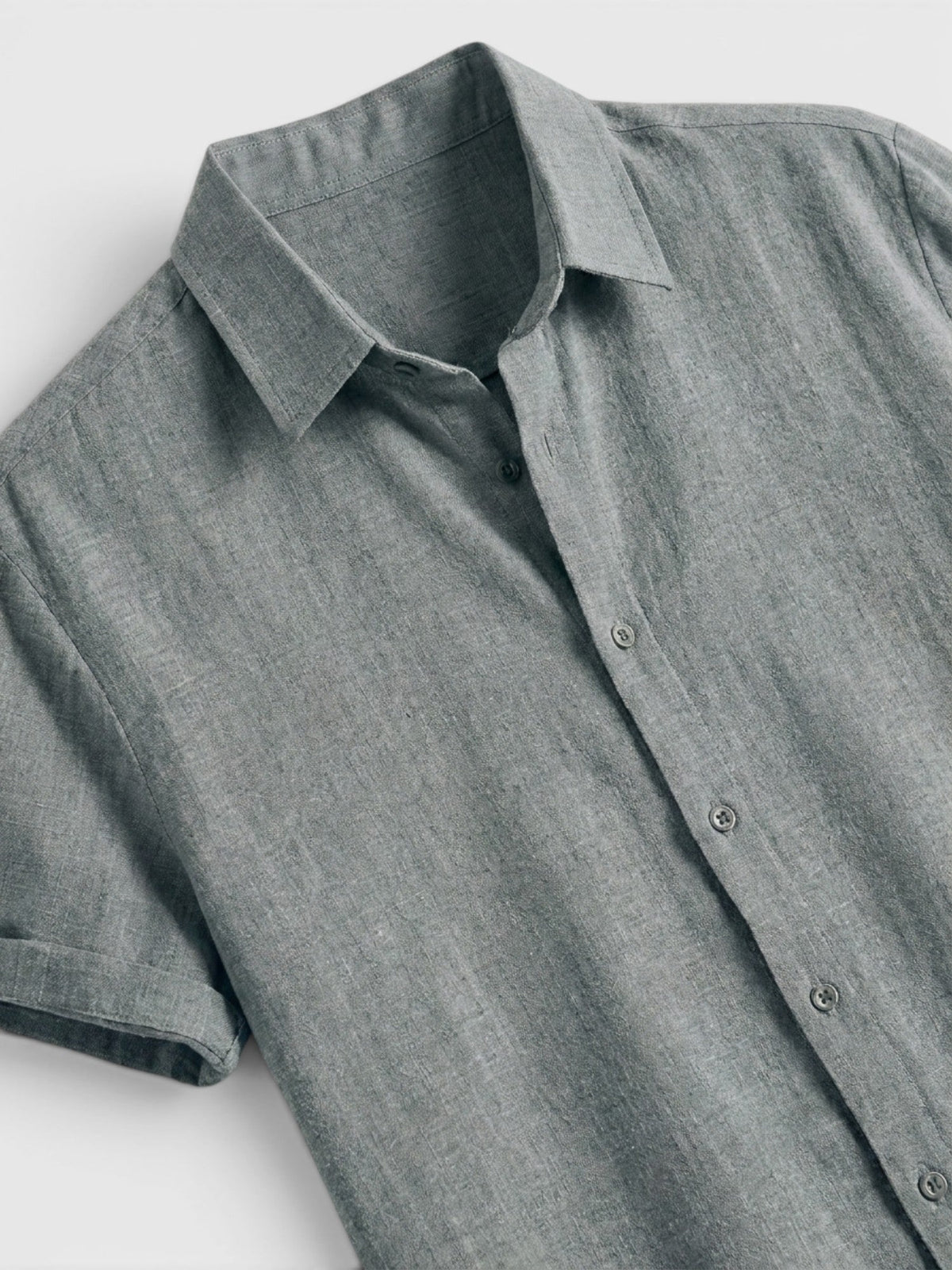 Men's Short Sleeve Button-Up Summer Shirt