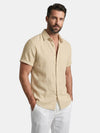 Men’s Cotton Summer Shirt Lightweight Short Sleeve