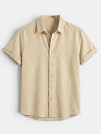 Men's Short Sleeve Button-Up Summer Shirt