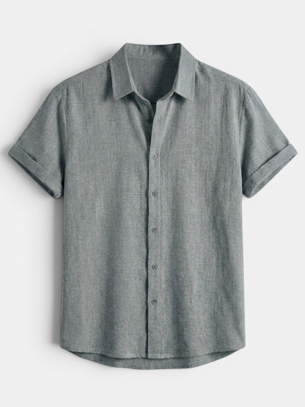 Men's Short Sleeve Button-Up Summer Shirt