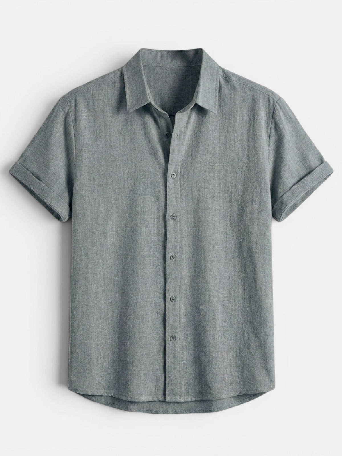 Men's Short Sleeve Button-Up Summer Shirt