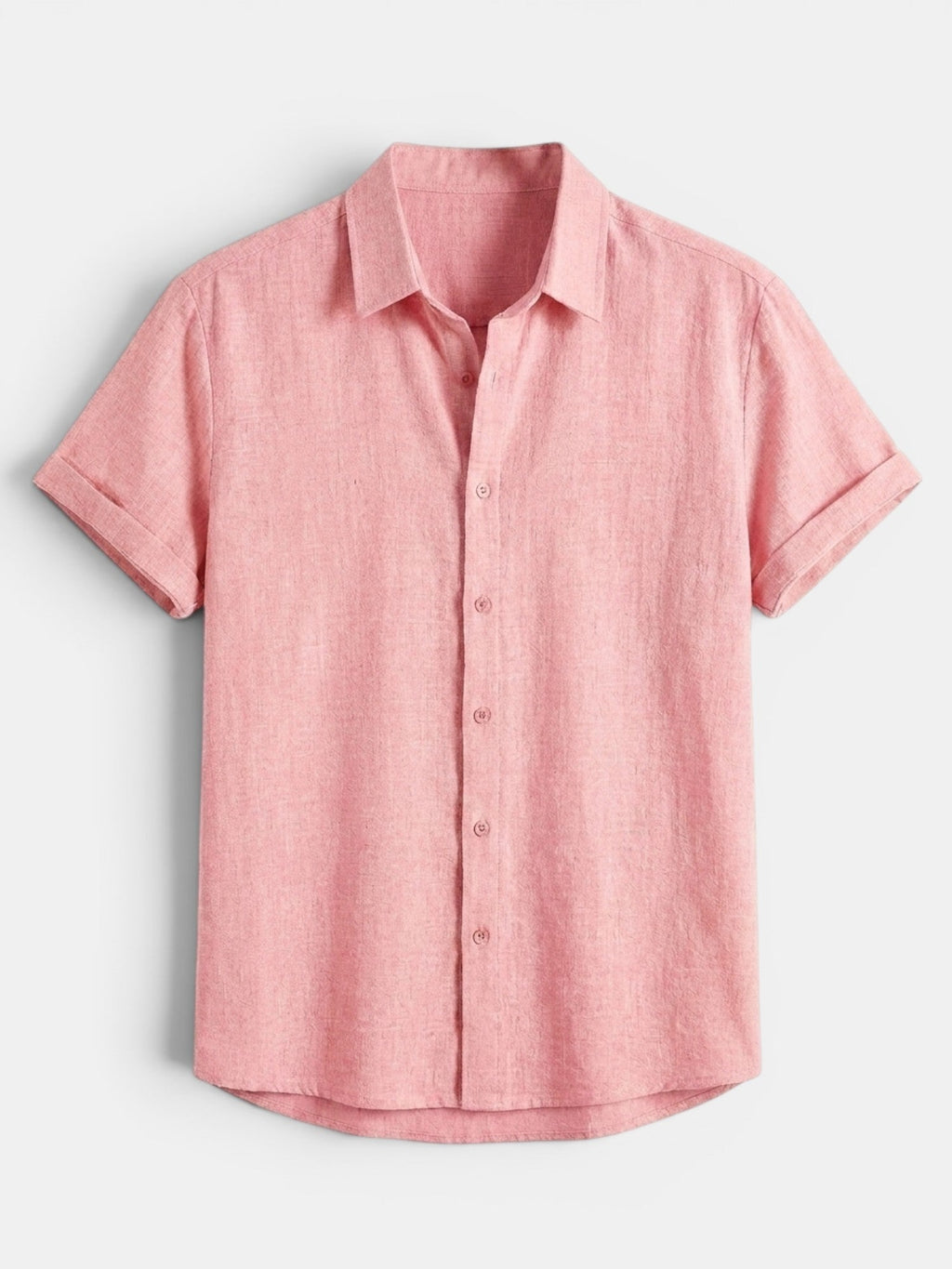 Men's Short Sleeve Button-Up Summer Shirt