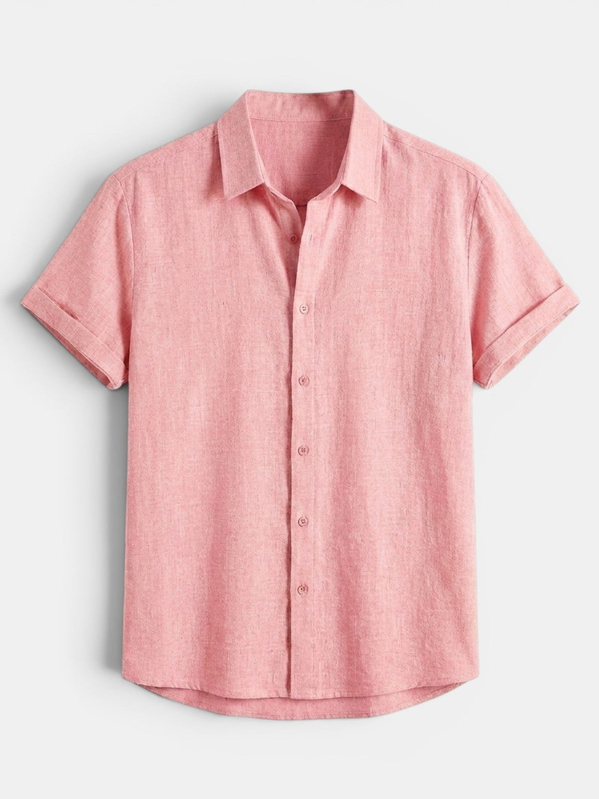 Men's Short Sleeve Button-Up Summer Shirt