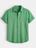 Men's Short Sleeve Button-Up Summer Shirt