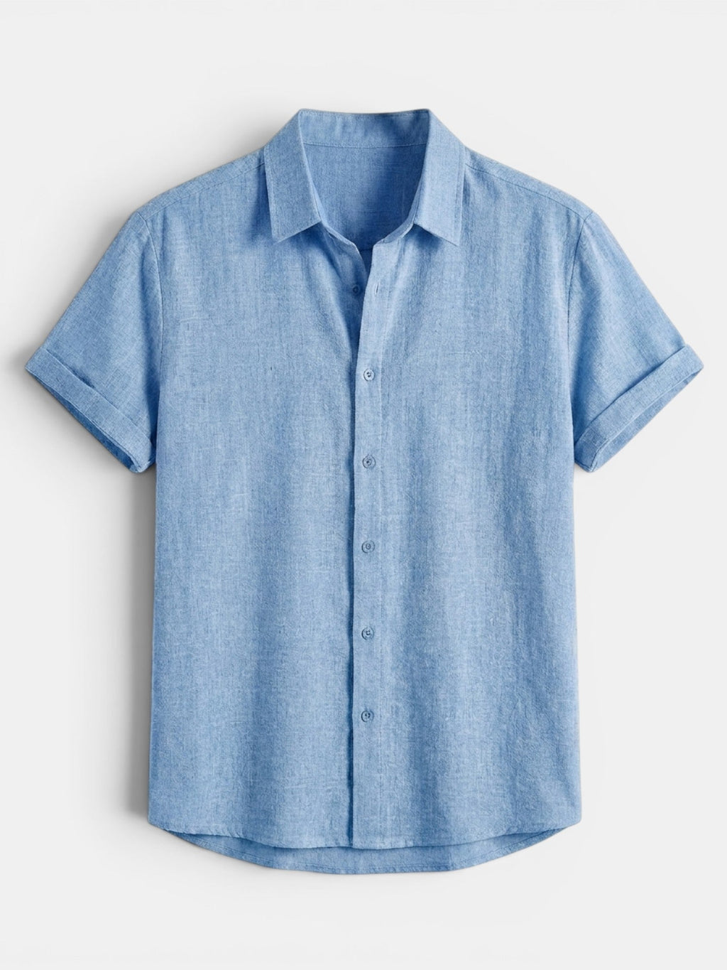 Men's Short Sleeve Button-Up Summer Shirt