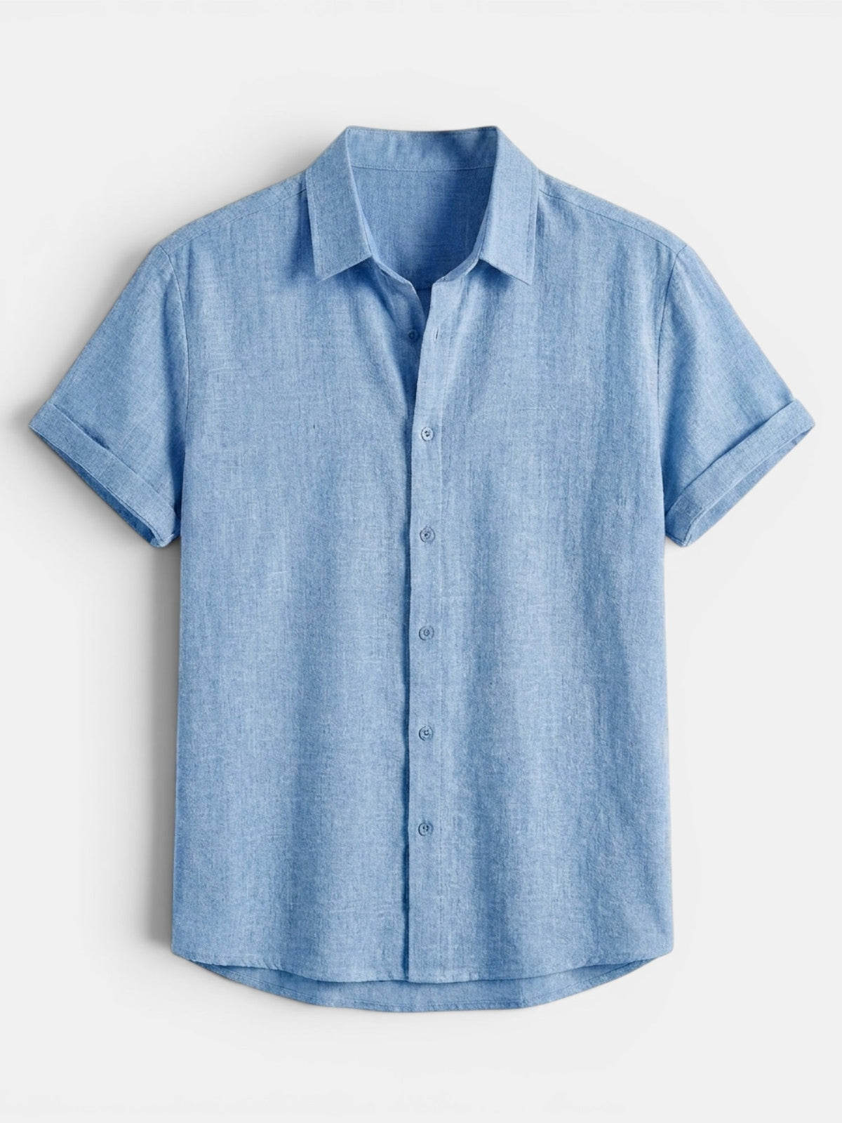 Men's Short Sleeve Button-Up Summer Shirt