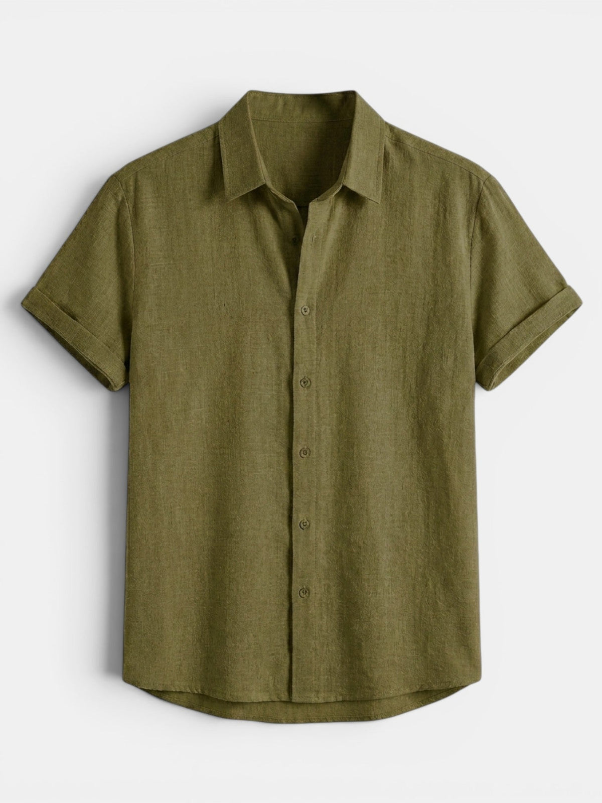 Men's Short Sleeve Button-Up Summer Shirt