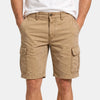 Men's Cargo Shorts with Multiple Pockets and Knee Length Design