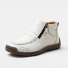 Men's Ankle Boots with Side Zip and Hand Stitch Detail