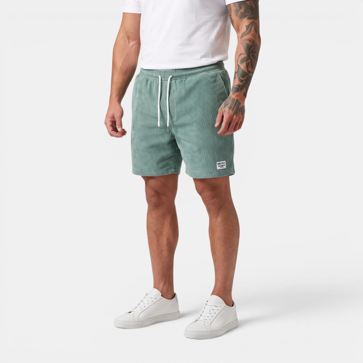 Men's Drawstring Shorts with Elasticated Waist and Side Pockets