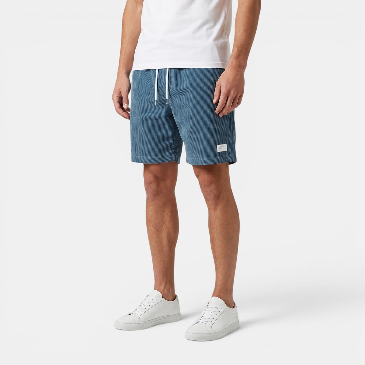 Men's Drawstring Shorts with Elasticated Waist and Side Pockets