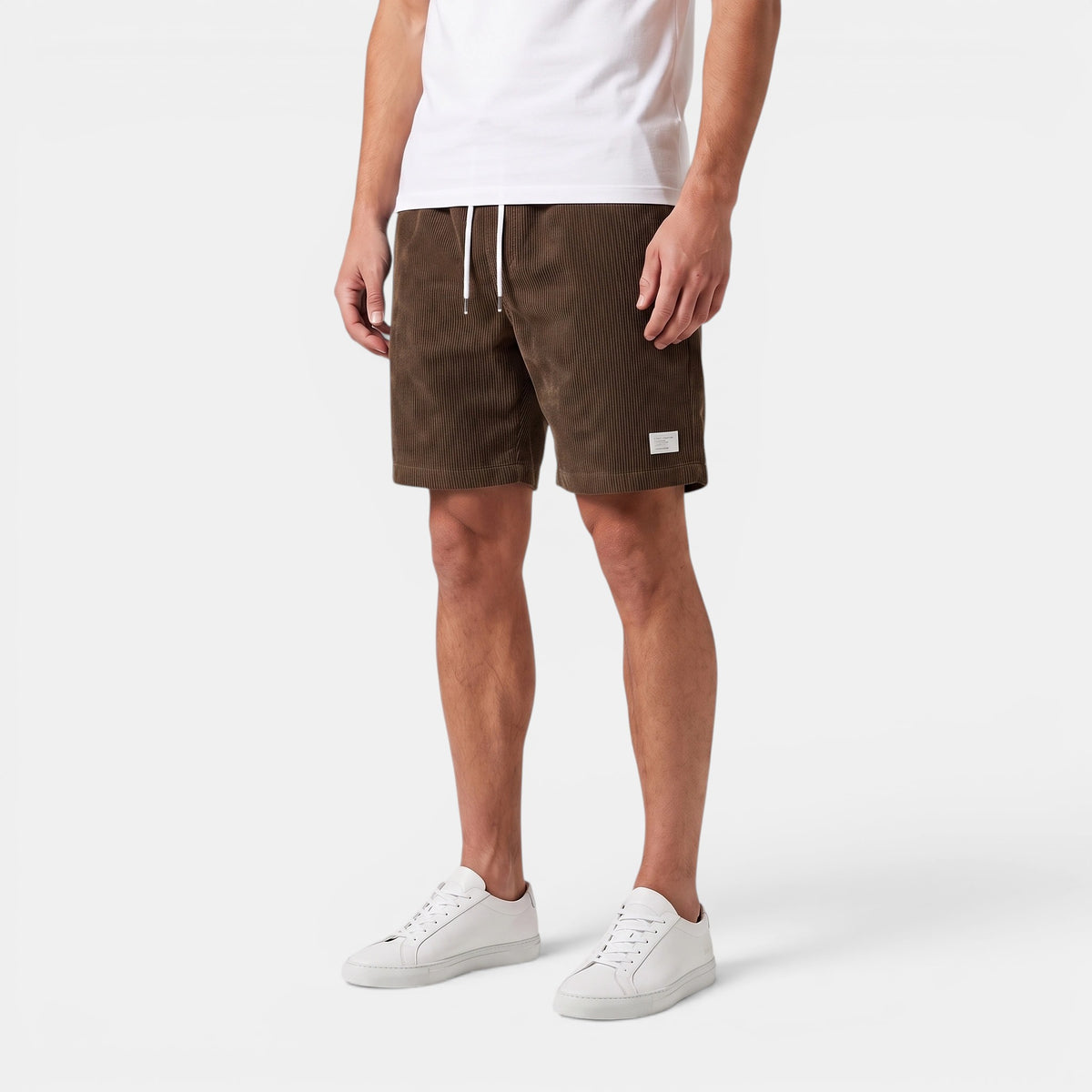 Men's Drawstring Shorts with Elasticated Waist and Side Pockets