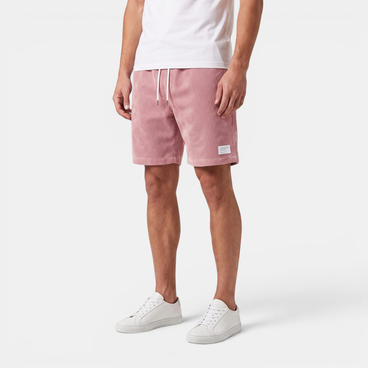 Men's Drawstring Shorts with Elasticated Waist and Side Pockets