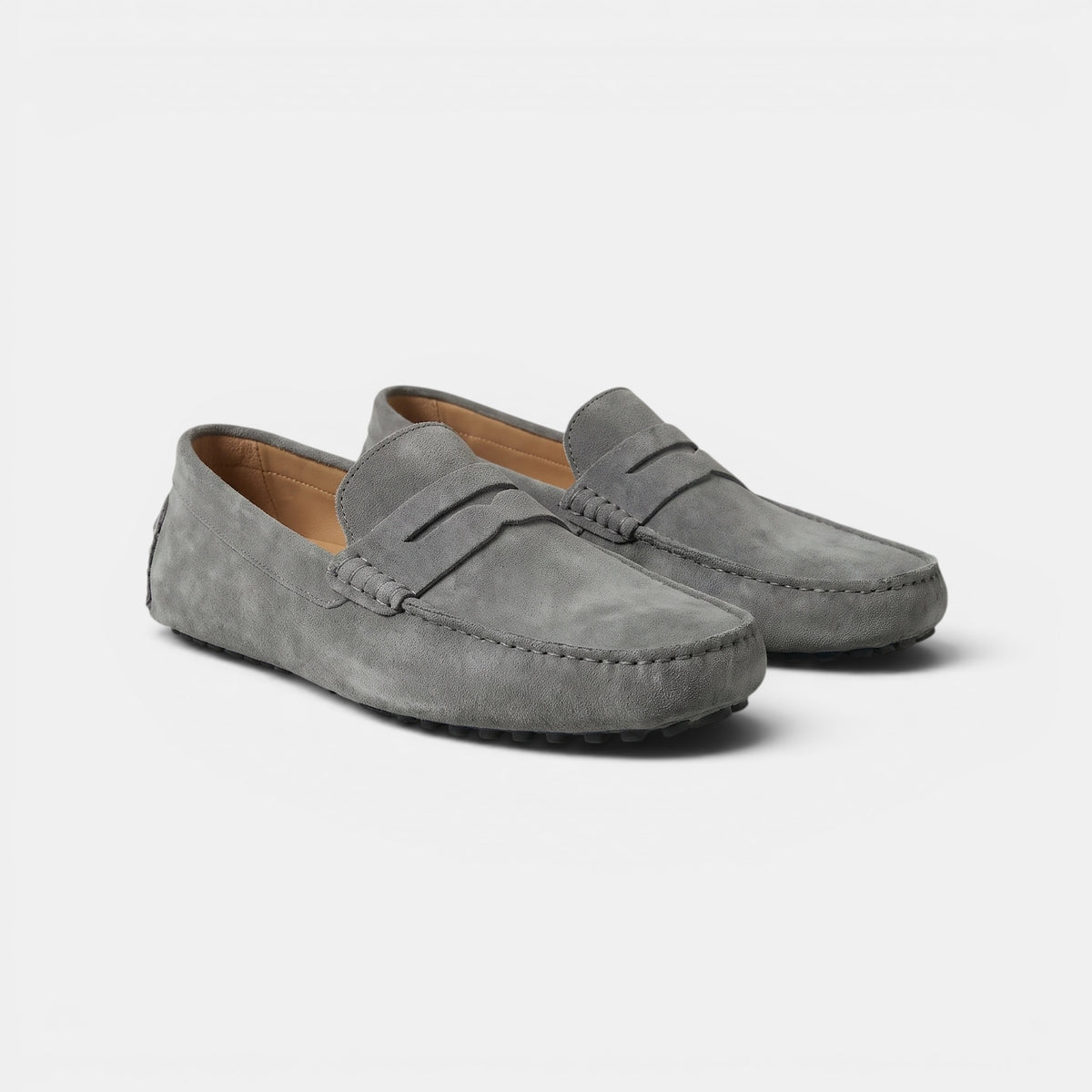 Mocassins penny pour homme à enfiler avec bout en tablier
