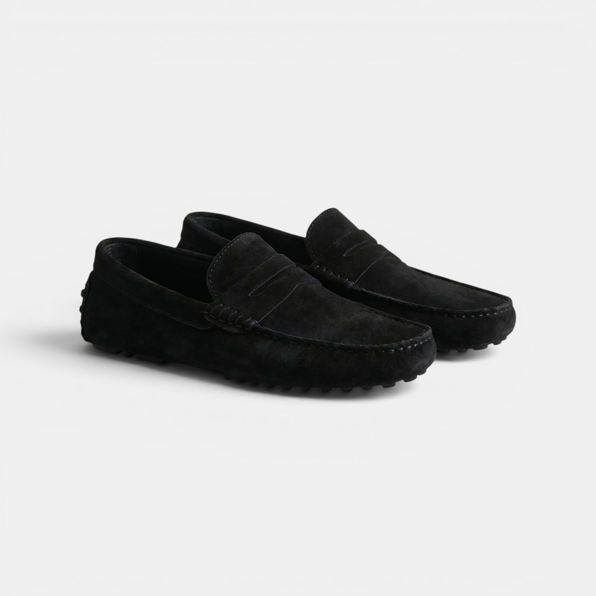 Mocassins penny pour homme à enfiler avec bout en tablier
