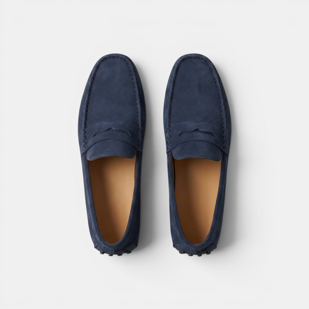 Mocassins penny pour homme à enfiler avec bout en tablier