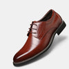 Men's Derby Dress Shoes with Lace Up Design and Round Toe