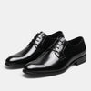 Men's Derby Shoes with Lace Up Fastening and Round Toe