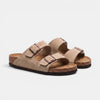 Men's Double Strap Slip On Sandals with Adjustable Buckles