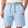 Men's Drawstring Shorts with Elastic Waist and Side Pockets