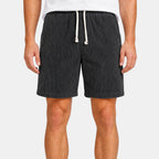 Men's Drawstring Shorts with Elastic Waist and Side Pockets
