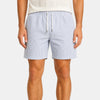 Men's Drawstring Shorts with Striped Design and Elastic Waist