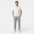 Pantalon à cordon pour homme avec taille élastique et jambe fuselée