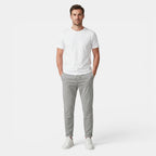Pantalon à cordon pour homme avec taille élastique et jambe fuselée
