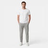 Men's Drawstring Trousers with Elastic Waist and Tapered Leg