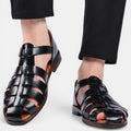 Men's Fisherman Sandals with Buckle Strap and Closed Toe