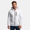 Sweat à capuche zippé pour homme avec poches zippées et capuche ajustable
