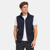 Men's Gilet with Zip, Stand-Up Collar and Multiple Zip Pockets