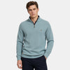 Men's Half Zip Jumper with Stand Collar