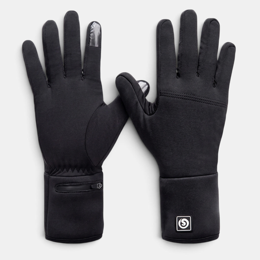 Men's Heated Winter Gloves with Zip Cuff Design