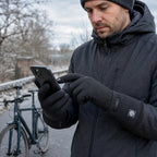 Men's Heated Winter Gloves with Zip Cuff Design