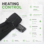 Men's Heated Winter Gloves with Zip Cuff Design