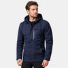 Veste à capuche pour homme avec fermeture éclair sur le devant et plusieurs poches