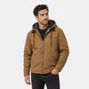 Men's Hooded Jacket with Zip Front and Chest Pocket